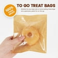 thumbnail image 5 of Januofit 100 Pack Cookie Packaging Bags with Seal, 5.7x6.5 Inch Paper Bakery Bags with Window, Heat Sealable & Grease Resistant To Go Bake Sale Sleeves for Treat, Donut, Cake Slice, Scone, Brownie, 5 of 7