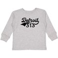 thumbnail image 3 of Inktastic Detroit 313 Boys or Girls Long Sleeve Toddler T-Shirt, 3 of 5