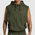 thumbnail image 2 of Krdevn Men Vintage Drawstring Hooded Casual Vest Loose and Comfortable Business Vest,Tank Tops Men,S, 2 of 7