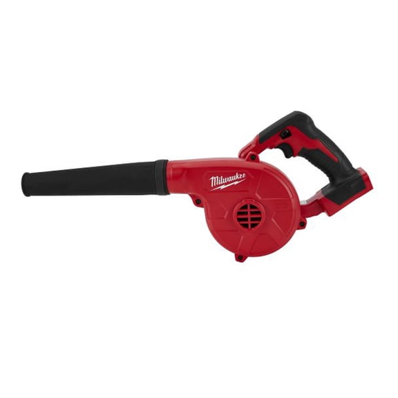 Milwaukee M18 BBL-0 18V Cordless Compact Blower Bare Tool with Extension Nozzle & Inflator/Deflator Attachment | Variable Speed | 3-Speed Control