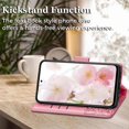 thumbnail image 4 of for Moto G Power 5G 2024 Case Wallet,Women Flip Folio Cover with Credit Card Holders Butterfly Embossed PU Leather Kickstand Wrist Strap Phone Case for Motorola Moto G Power 2024 (Pink), 4 of 13