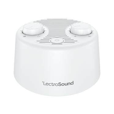 Adaptive Sound Technologies LectroSound White Noise Machine - Simple Sound Machine for Nursery or Bedroom - Non-Looping, Warm White Noise for Soothing Sleep - For All Ages - White