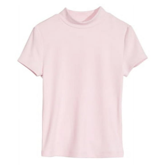 Epic Threads Big Girls Ribbed T-Shirt - Ballerina Pink S (7-8)