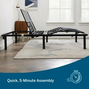 Lucid Basic Remote Controlled Steel Adjustable Bed Base, Queen