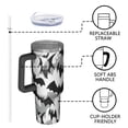 thumbnail image 4 of Black and Gray Halloween Bats Tumbler with Handle and Lid,40oz Double Wall Vacuum Insulated Tumbler,Cups Gift for Women and Men, 4 of 7