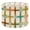 Color 4, variant on Linen Drum Lamp Shades Retro Abstract 1950s 1960s 1970s modern abstract texture Mid 13" x 13" x 10" Lampshade for Table Lamps Floor Lamps Lamp Shade Replacement Easy Assembly Required