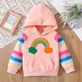 thumbnail image 2 of Ccpelsie Hoodie for Girls Athletic Sweatshirt Long Sleeve Casual Daily Pullover Hoodies for Toddler Kid(Pink,1-2 Years), 2 of 9