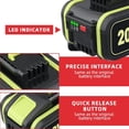 thumbnail image 4 of WA3551 5.5Ah 20V Battery +WA3880 Charger Combo Replace for Worx 20V WA3014 WA3553 WA3556 WA3570 WA3572 WA3641 Li-on Battery,Compatible with 20V Wox WX390 WX176 WX178 Cordless Power Tools, 4 of 5