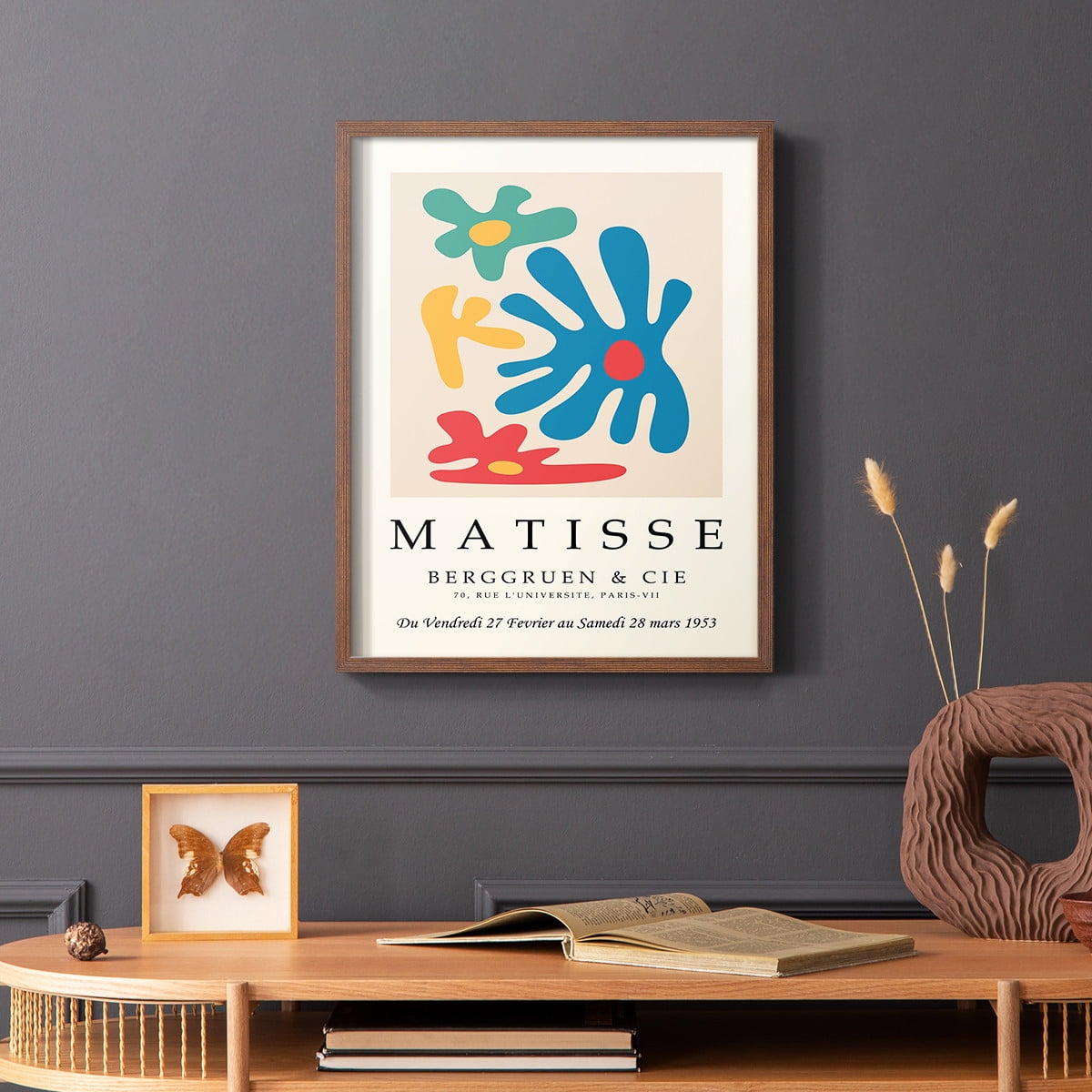 Matisse CCCXXIII in Brown Solid Wood 11 x 14 Framed Print