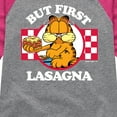 thumbnail image 3 of Garfield - But First, Lasagna - Toddler And Youth Girls Raglan Graphic T-Shirt, 3 of 5