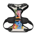 thumbnail image 5 of XMXY No Pull Dog Harness, Abstract Art Flat Style Adjustable Reflective Pet Harness with Oxford Vest, Large Size, 5 of 8