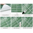 thumbnail image 5 of DEWOO Peel and Stick Backsplash - 10 Sheets of 12"×12" - 3D Adhesive Peel and Stick Tile Backsplash for Kitchen, Bathroom, Wall Tile, Light Green, 5 of 11