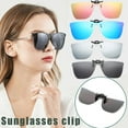thumbnail image 4 of Sunglass Clips Square One-Piece Polarized Sunglass S9 Myopia Clips S4N2, 4 of 9