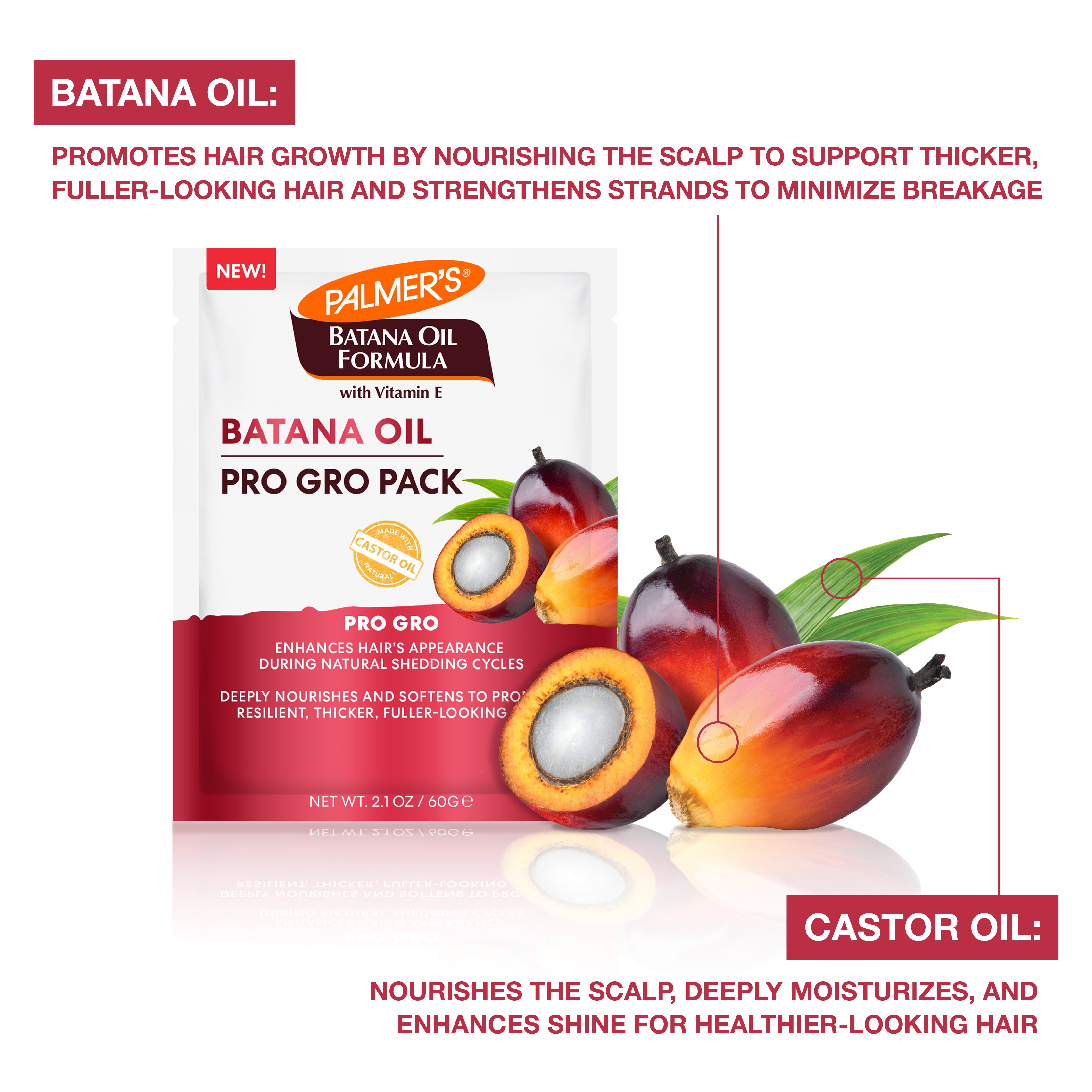 (12 pack) Palmer's Batana Oil Formula Nourishing Pro Gro Pack 2.1 oz