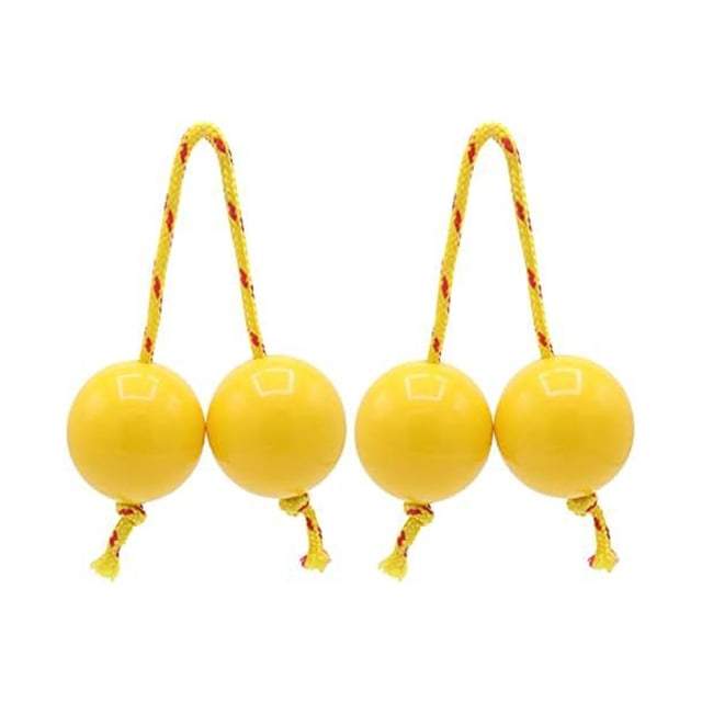 ZheElen 2 Pcs/ensemble Instrument de Musique Traditionnel Africain Balle Rythmique Percussion à Main en Rythmes Africains : pour Concert Aslatua