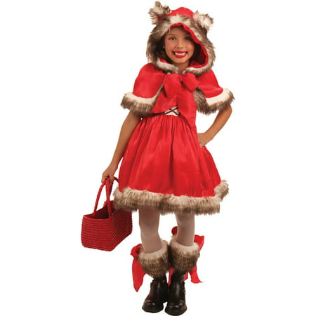 Morris Costumes Girls Storybook Little Red Riding Hood Wolf Red 3-4, Style