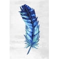 thumbnail image 2 of Watts, Eva 17x24 White Modern Wood Framed Museum Art Print Titled - Indigo Feather I, 2 of 4