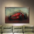 thumbnail image 5 of Empire Art Direct Le Mans Hand Painted 3D Metal Wall Art, 32" x 48" x 3.0", Ready to Hang, 5 of 8