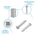 thumbnail image 3 of Uxcell Phillips Pan Head Screws, 60 Pack M4-0.7 x 30mm 304 Stainless Steel 18-8 Full Thread Pan Head Machine, 3 of 7