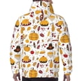 thumbnail image 7 of Kdxio Thanksgiving Print Mens Casual Hooded Collar Drawstring Hoodies Pullover Sweatshirts Casual Long Sleeve Shirts-Large, 7 of 7
