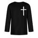 thumbnail image 2 of Camisas de Manga Larga para Hombres Imprimir Casual Cuello Redondo Blusa de Manga Corta, Camisas de Lino para Hombres, 2 of 3