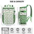 thumbnail image 3 of Travel Cooler Bag - White Cartoon Cute Dinosaurs Pattern Camping Beer Cooler Backpack with Bottle Opener- Waterproof Insulated Picnic Backpacks - Cooler Bag for Beach, 3 of 6