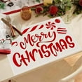 thumbnail image 4 of Red Christmas Candy Placemats White Cute Candy Canes Table Mat Linen Burlap Washable Double Heat Insulation for Dining Table Kitchen Table, 4 of 6