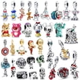 thumbnail image 2 of Disney STARWARS Marvel Hero Tinker bell Charms 925 Sterling Silver Original Charms Fit For Pandora Bracelet DIY Jewelry Making Gao Jinjia LED, 2 of 2