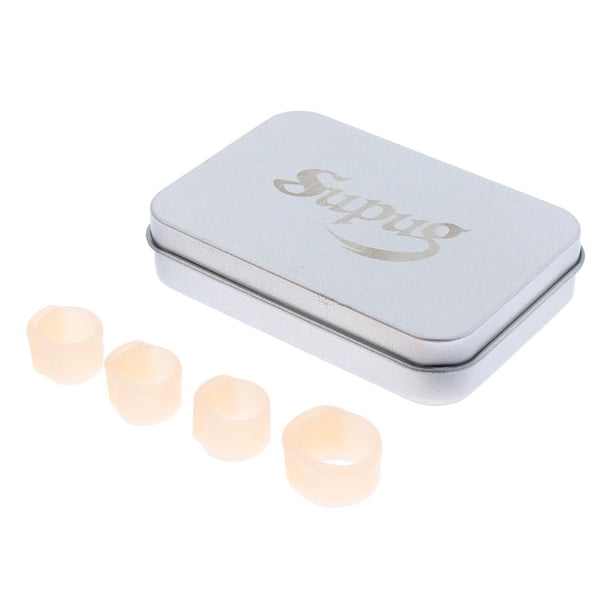 4 protectores de dedos con caja de almacenamiento Guzheng para principiantes en producción Mano derecha medio para adolescente