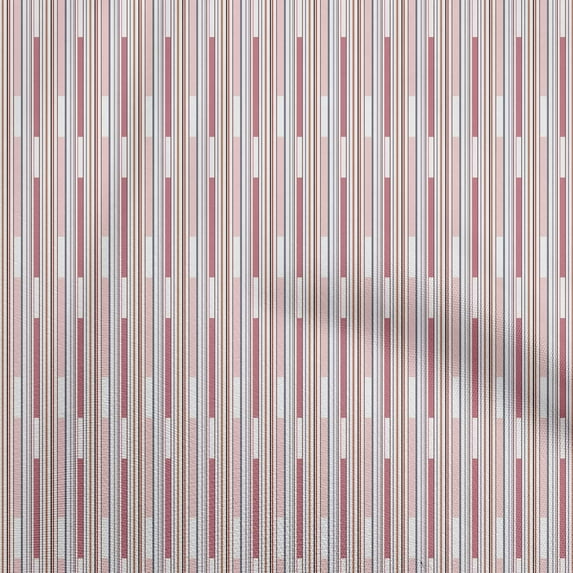 oneOone Viscose Jersey Peach Fabric Stripes Sewing Material Print Fabric By The Yard 60 Inch Wide-0C