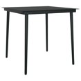 thumbnail image 3 of vidaXL 3 Piece Garden Dining Set Black, 3 of 4