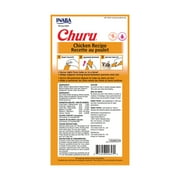 INABA Churu Cat Treats, Grain-Free, Lickable, Squeezable Creamy Purée Cat Treat/Topper with Vitamin E & Taurine 0.5 Ounces Each Tube, 24 Tubes (4 per Pack), Chicken Recipe