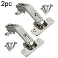 thumbnail image 1 of Lefu 2pcs Corner Kitchen Cabinet Door Hinges Combination 135degree Plate Screws Set, 1 of 8