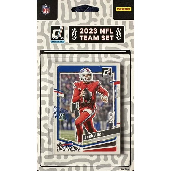 Buffalo Bills 2023 Donruss Factory Sealed 13 Card Team Set Featuring Josh Allen, Stefon Diggs and Damar Hamlin with Dalton Kincaid, Dorian Williams and Justin Shorter Rated Rookie Cards