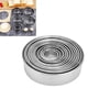 thumbnail image 4 of Juego De Cortadores De Galletas Redondos, Protección Contra El óxido, Regalo Perfecto, Borde Plegable, Moldes Redondos Para Galletas, Amplia Aplicación Para El Hogar Para, 4 of 8