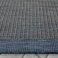 thumbnail image 2 of Well Woven Woden Blue Indoor/Outdoor Solid Color Border (9'3" x 12'6") Area Rug, 2 of 9