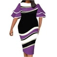 thumbnail image 1 of Fridja Robes Vintage Ligne A Décontractées Col Rond pour Femmes, 1 of 5