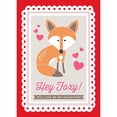 thumbnail image 3 of CafePress - Hey Foxy! Valentine's Day - Greeting Card, Blank Inside Glossy, 3 of 4