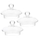 thumbnail image 1 of 3 piezas de tetera de vidrio tapas de té tapas de té cubiertas de tetera de flor de tetera tapas de té accesorios, 1 of 6