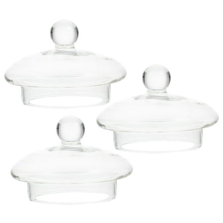 

NUOLUX 3Pcs Glass Teapot Lids Tea Pot Lids Flower Teapot Covers Glass Teapot Lids Tea Pot Accessories