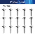 thumbnail image 4 of AVEKI 15Pcs M4x20mm Machine Screws Phillips Cross Truss Head Screw Fully Thread 304 Stainless Steel Round Head Screws Fasteners Bolts for Fixing Component,Industrial and Construction Fasteners 0601M, 4 of 6