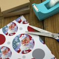 thumbnail image 3 of Christmas Holiday Santa Catching Snowflakes Premium Gift Wrap Wrapping Paper Roll, 3 of 5