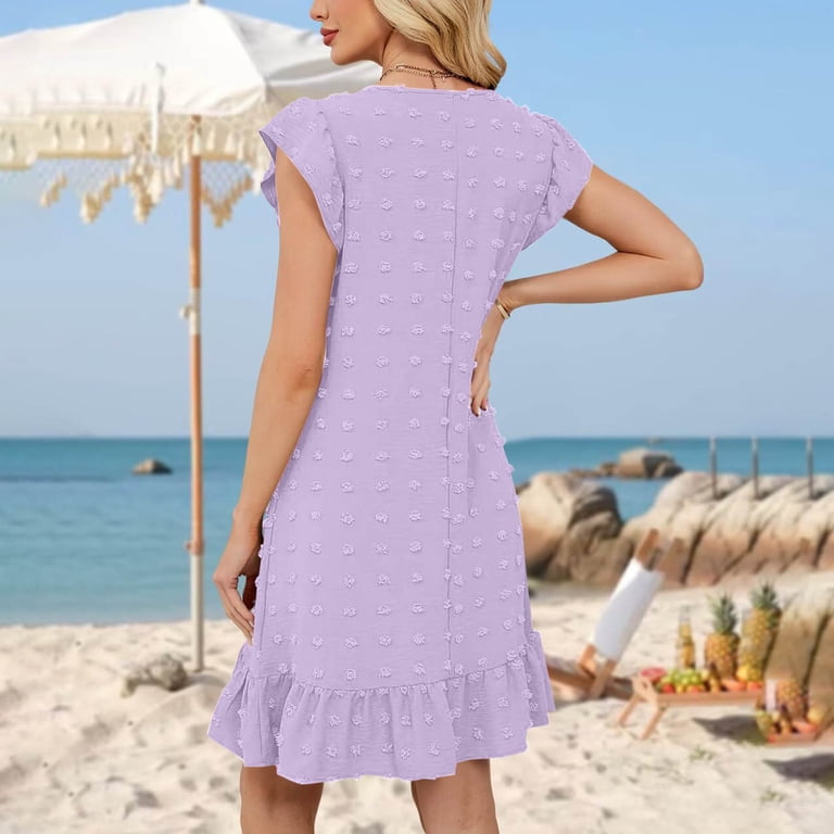 purple shimmer dress One-Shoulder Sheer Cut-Out Purple Sequin Prom Dress Lilac / 2