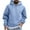 Light Blue, variant on Viikei Hoodies for Men Sweatshirts for Men Men Casual Fashion Round Neck with Pocket Pullover Long Sleeve Tops Sweatshirt