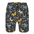 thumbnail image 3 of Balery Flowers Butterfly Traje de Baño Estilo Hawaiano para Hombre, Shorts de Secado Rápido con Bolsillos-Medium, 3 of 6