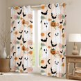 thumbnail image 2 of Feelyou Funny Ghost Curtains (2, 52x84), Kids Rustic Groovy Halloween, 2 of 6