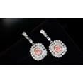 thumbnail image 2 of 18K White Gold and Ping Diamond Earring, 2 of 3