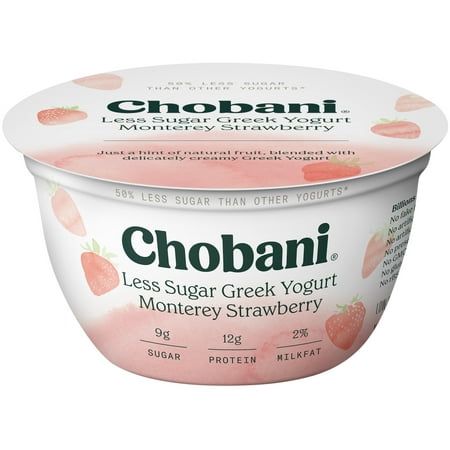 Chobani Monterey Strawberry Low Fat Blended Greek Yogurt - 5.3oz
