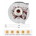 thumbnail image 6 of 13 Inch Round Placemats Set of 6, Texas Star Retro Non Slip Heat Insulation PP Table Mats, Vintage Red Wooden Berry Washable Place Mats for Kitchen Dining Party Table Decor, 6 of 7
