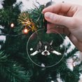 thumbnail image 5 of WIRESTER Large 3 inch Acrylic Ready to Hang Ornament, Hanging Ornaments for Christmas Tree Holidays Party Home Office Xmas Tree Decoration Gift - Boston Terrier Dog Lying Down Looking Up, 5 of 6